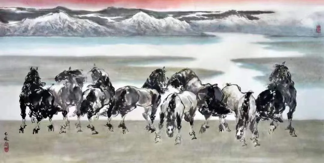 笔底骐骥·独标风骨——全国著名画马大家·刘大林艺术风格探析