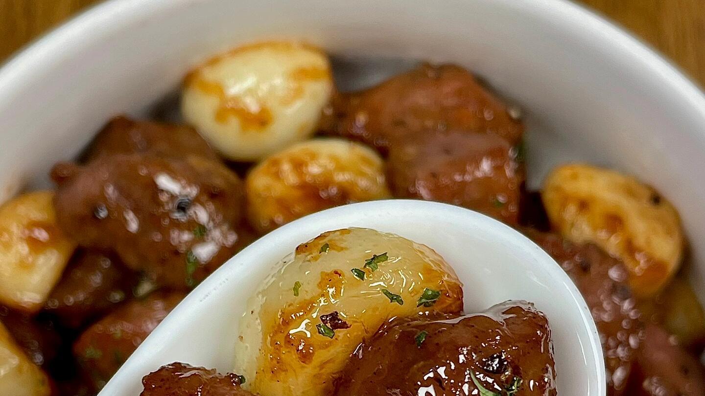 蒜香牛肉粒