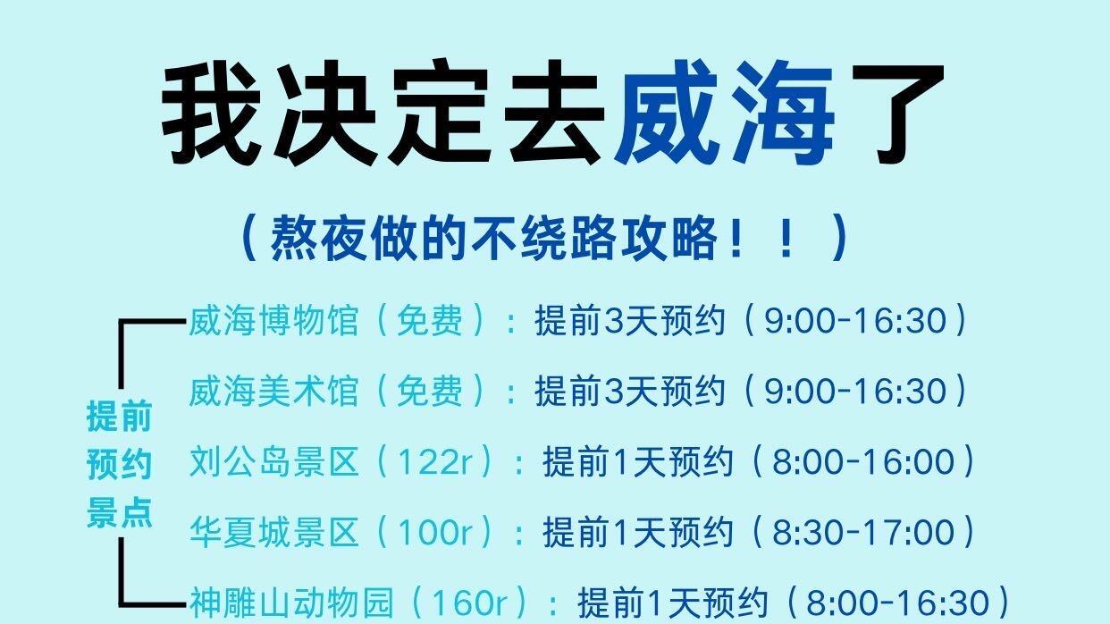 带你玩转威海，旅行全程不绕路