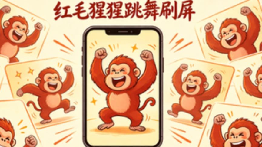 红毛猩猩跳舞刷屏 演我日常精神状态