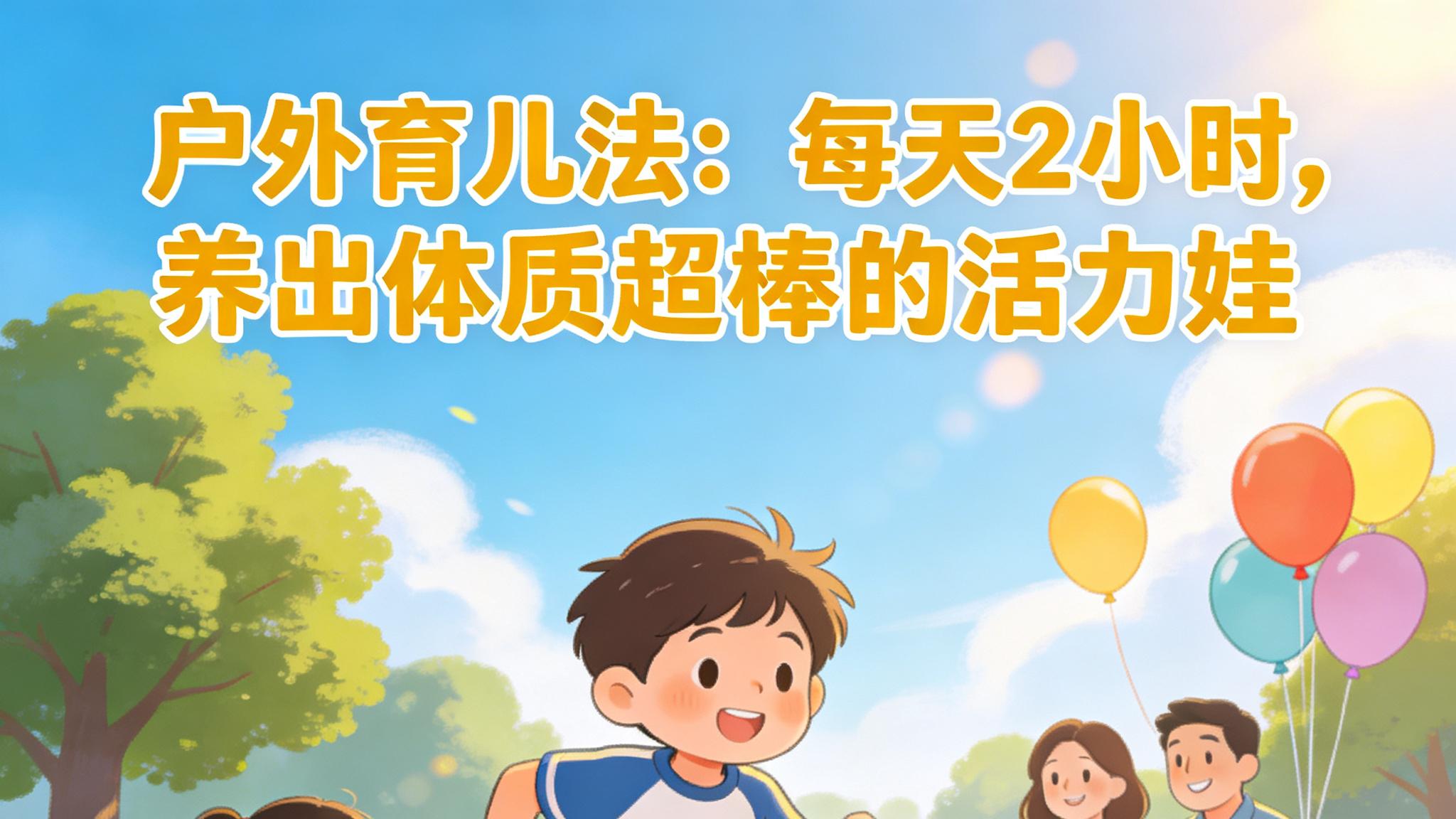户外育儿法：每天2小时，养出体质超棒的活力娃