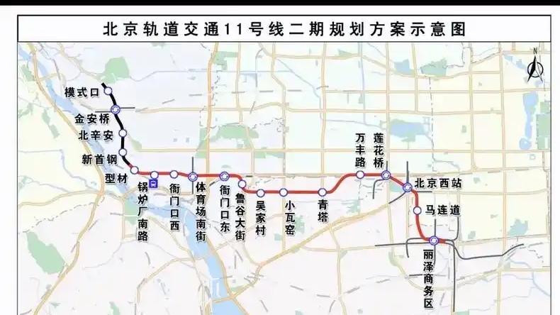11号线二期正式获批，丽泽换乘更便捷，揭秘京西财富走廊