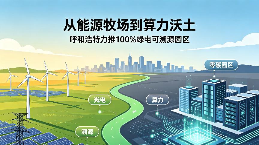 从能源牧场到算力沃土，呼和浩特力推100%绿电可溯源园区