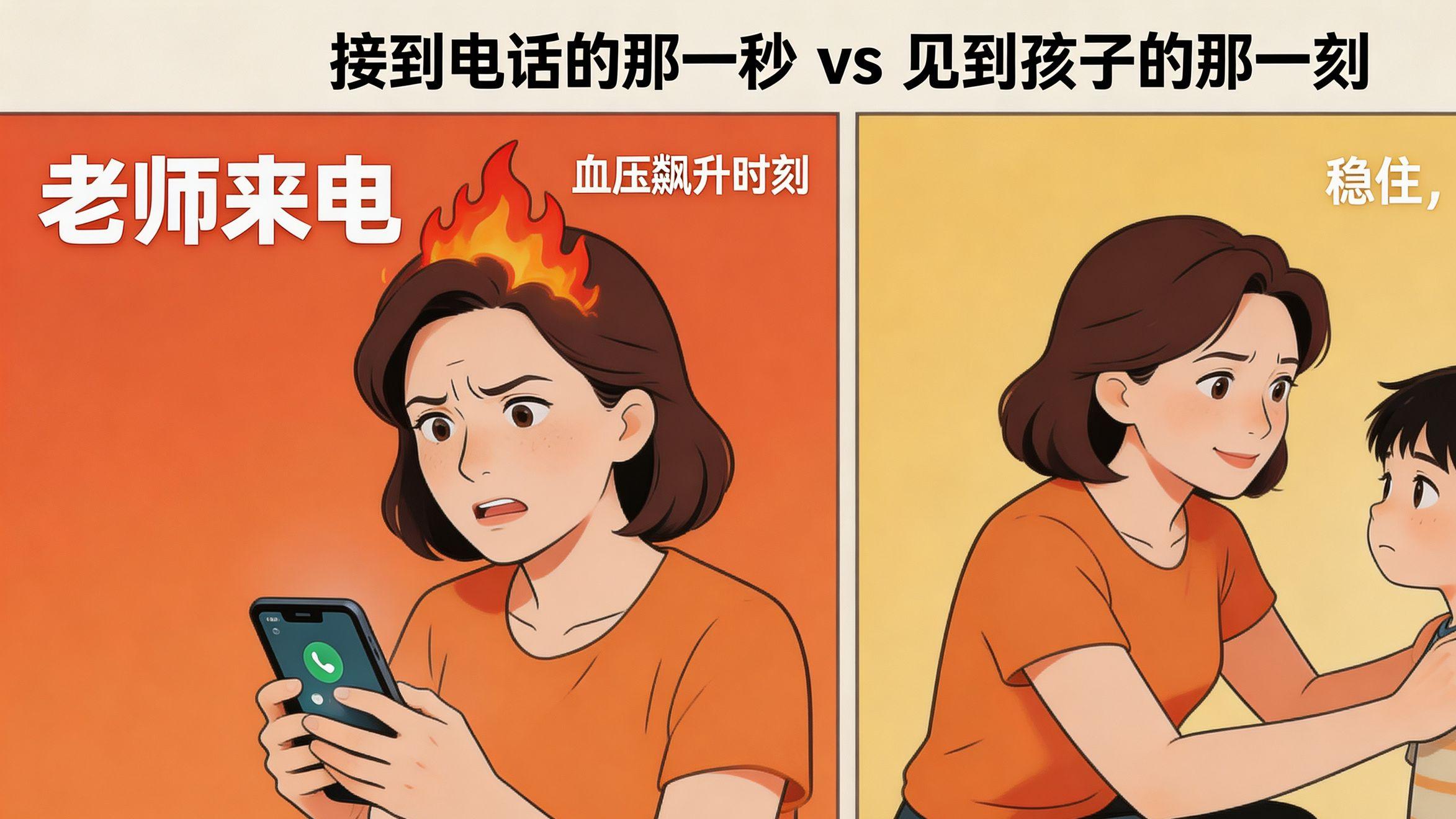 接到老师电话告状？别急着回家骂孩子，高情商的家长都这样说