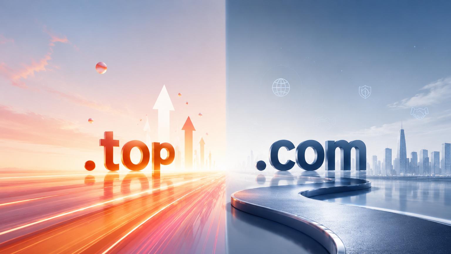 .top与.com域名在品牌传播中的差异
