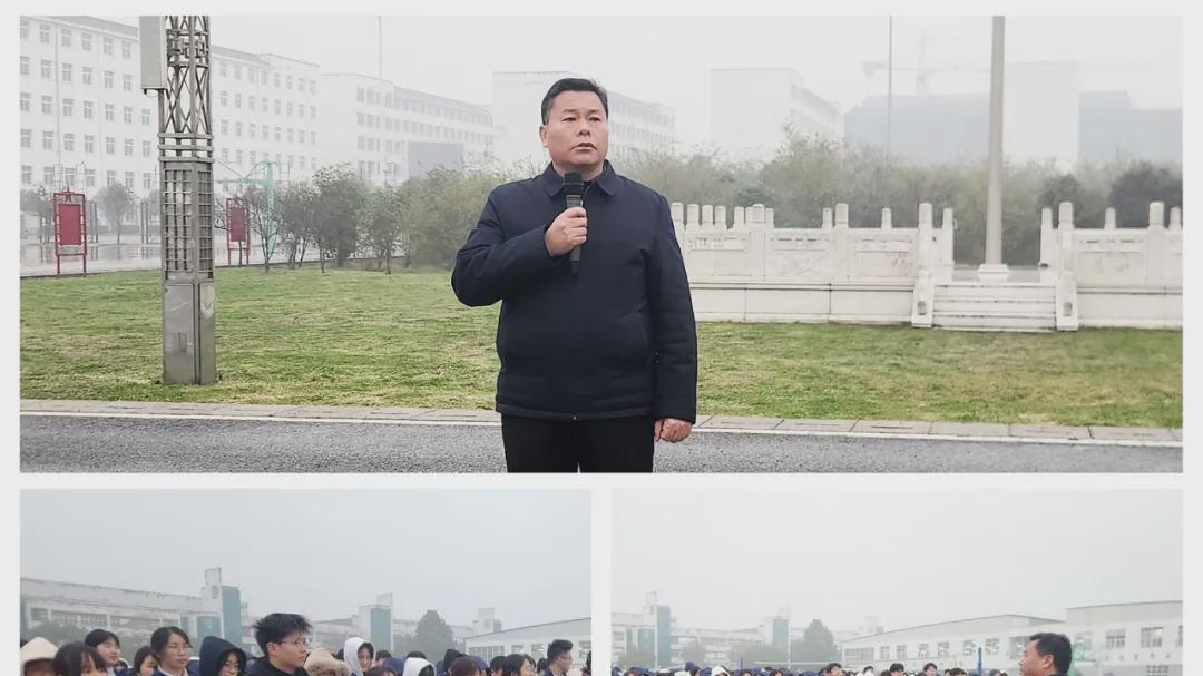 春启新程 旗耀未来 淮滨高中实验校区高一年级举行升旗仪式