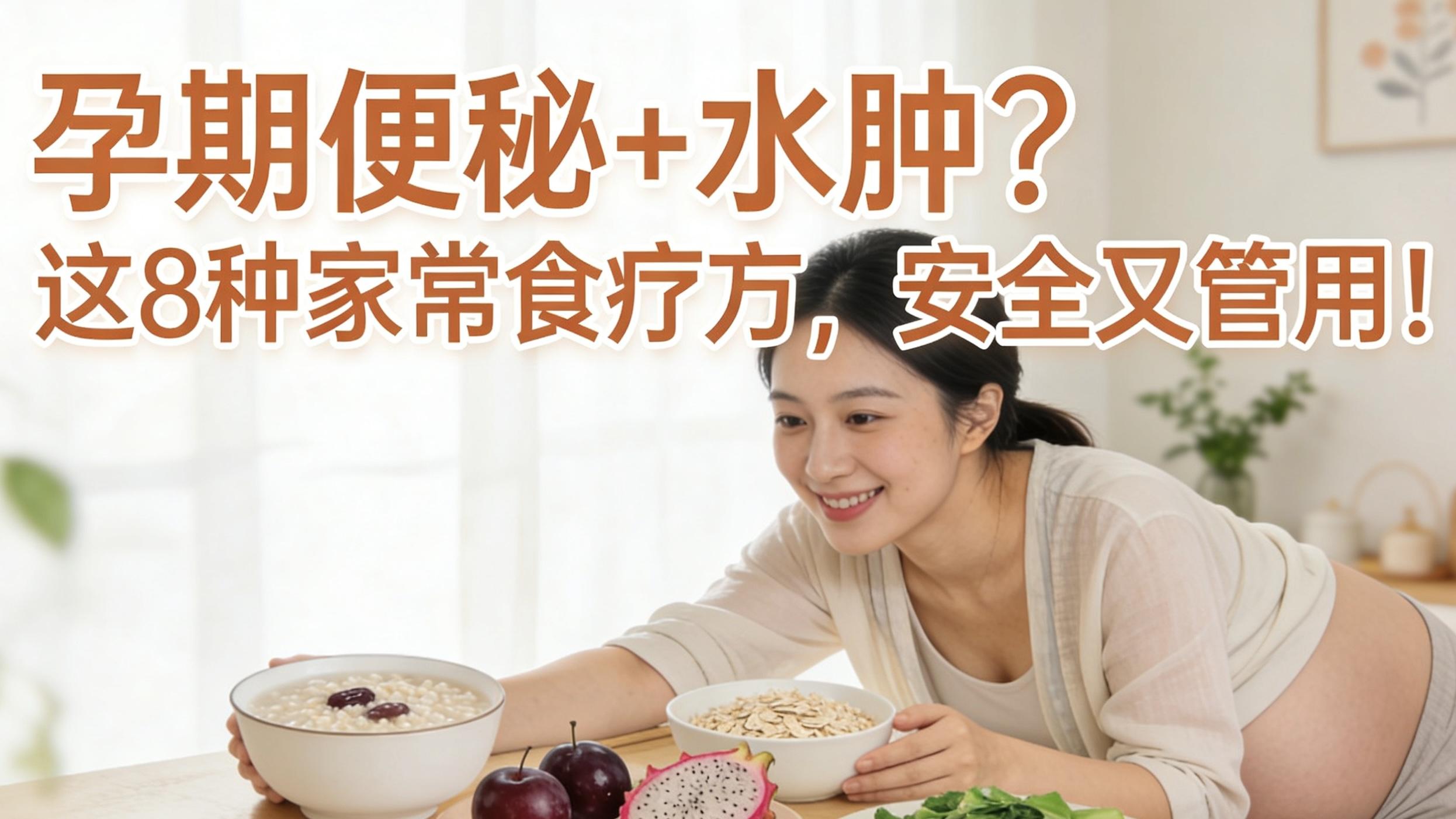 孕期便秘+水肿？这8种家常食疗方，安全又管用！