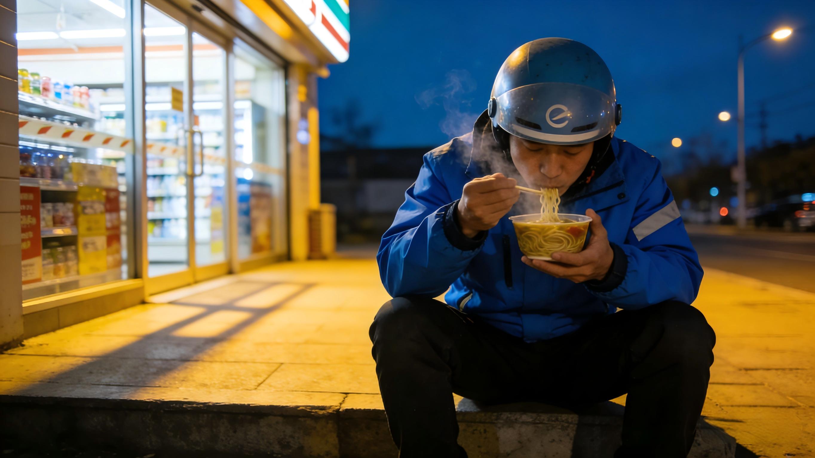 深夜便利店的热汤，暖了陌生人的归途