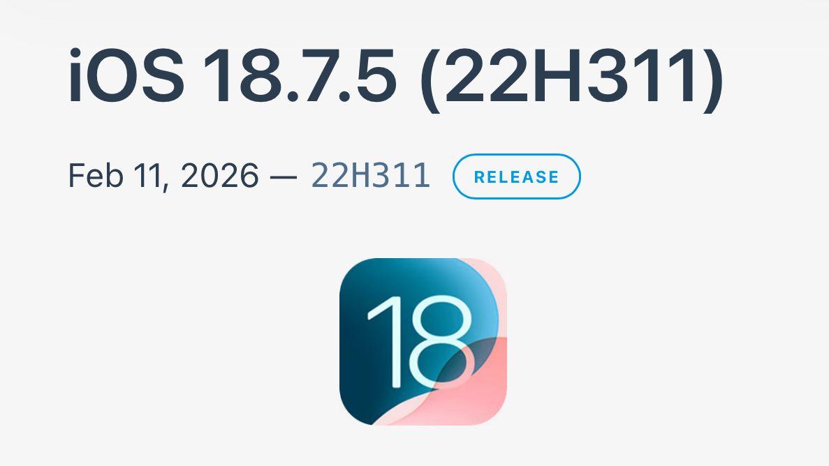 苹果发布 iOS 18.7.5 正式版系统更新！