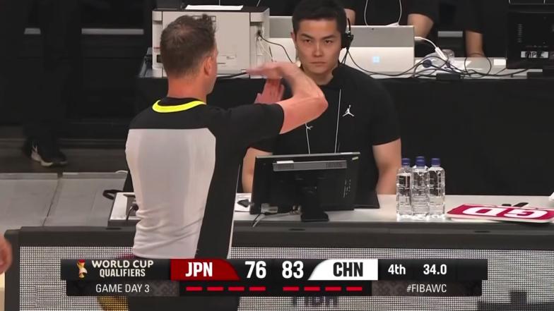 黑色34秒！郭士强因抗议吃到了技术犯规