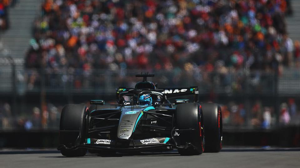 F1加拿大站冲刺排位赛：拉塞尔险胜安东内利夺杆位，四大车队包揽前八