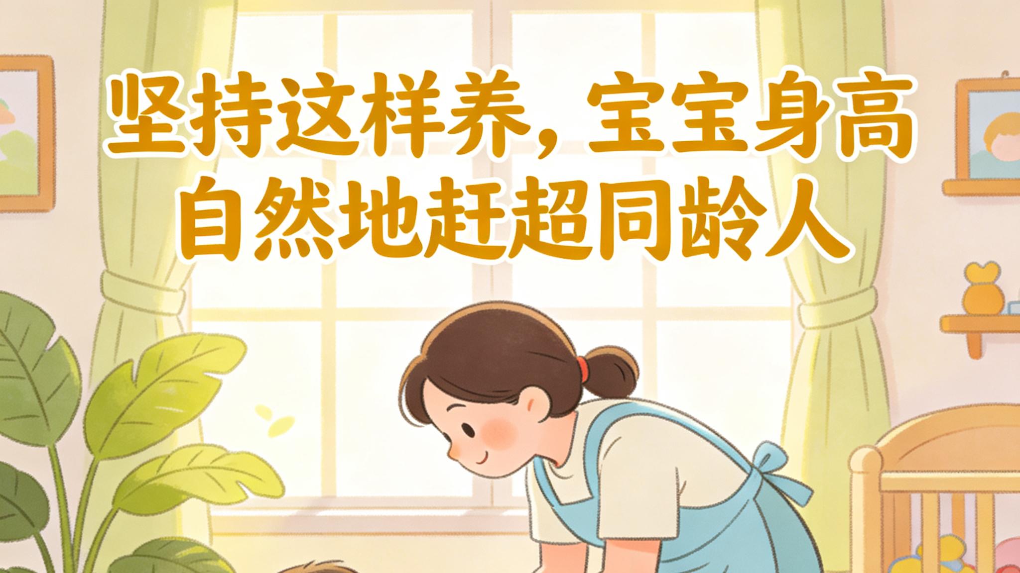 坚持这样养，宝宝身高自然地赶超同龄人