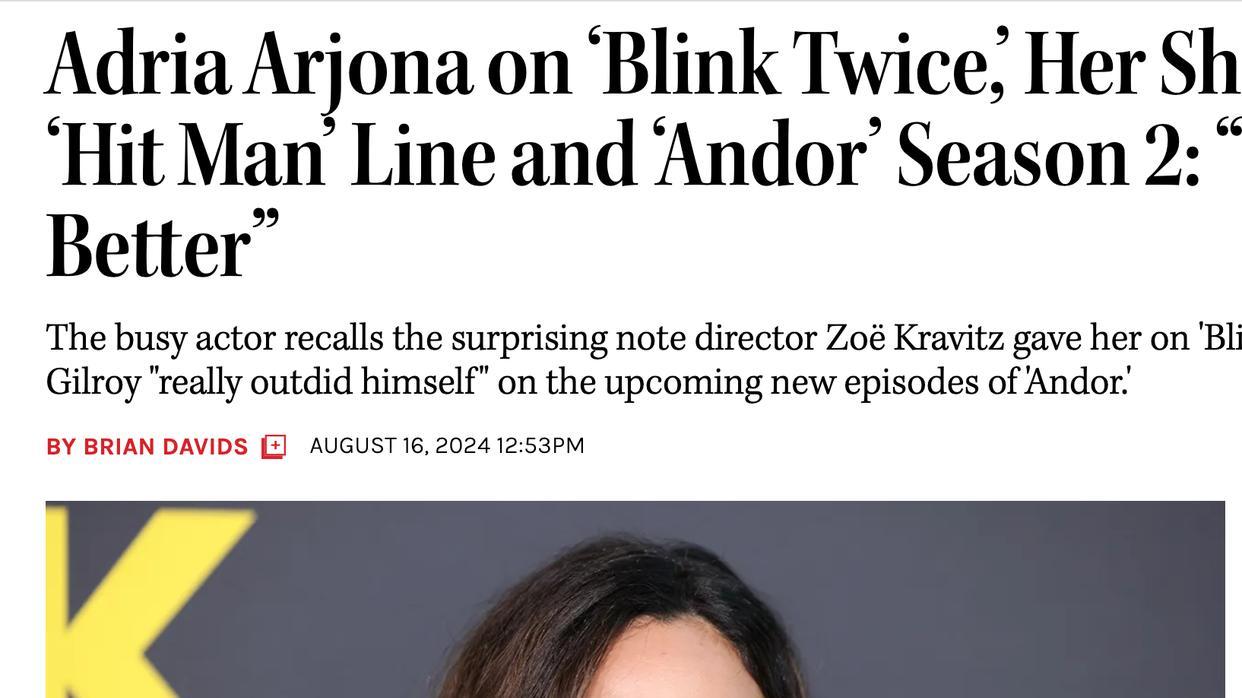 戴维斯建议阿霍纳拓宽戏路，吉尔罗伊参演《安多》的续集