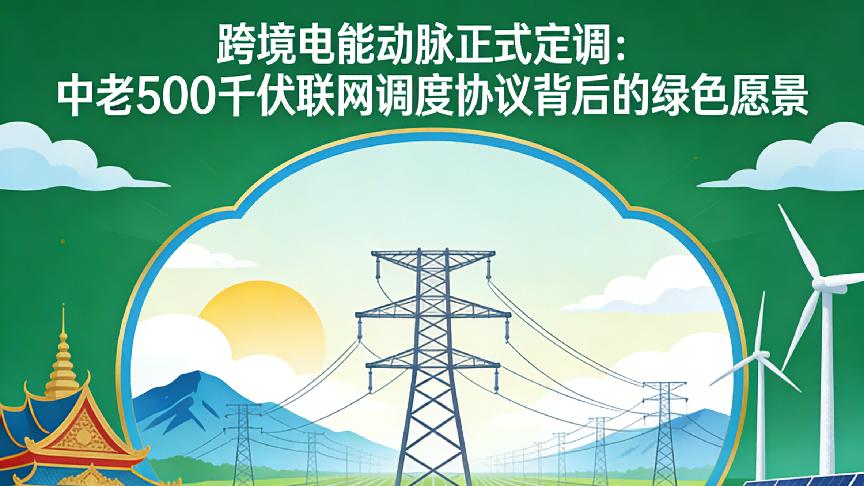 跨境电能动脉正式定调：中老500千伏联网调度协议背后的绿色愿景