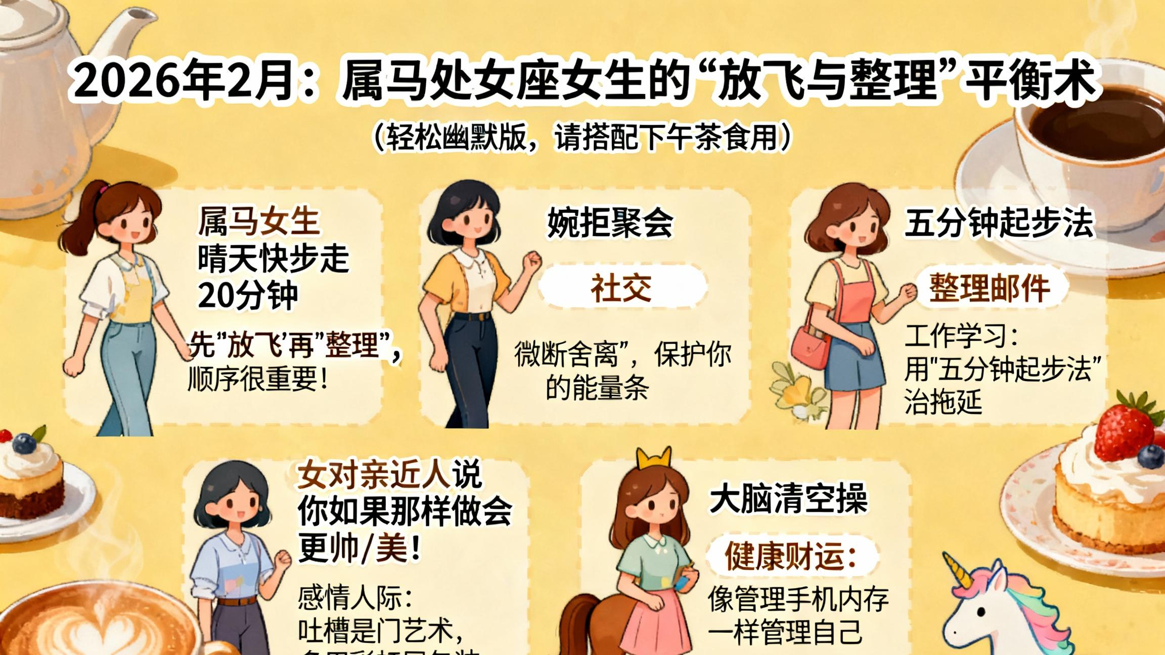 论玄开运之2026年2月：属马处女座女生的“放飞与整理”平衡术