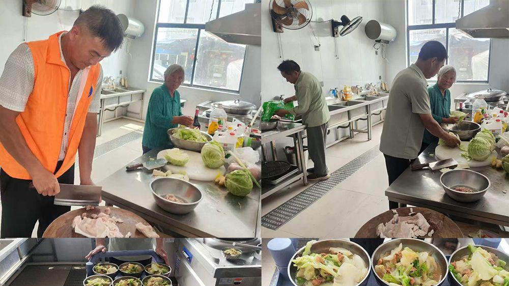 一餐一饭藏大爱 八里村以孝治家大食堂的老少义工们组成了一幅以孝治家孝行图