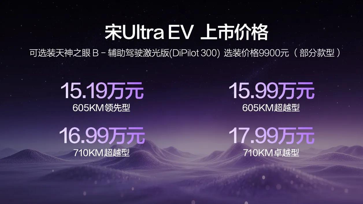 比亚迪宋Ultra EV带着“颠覆技术打造越级体验”的底气来啦！