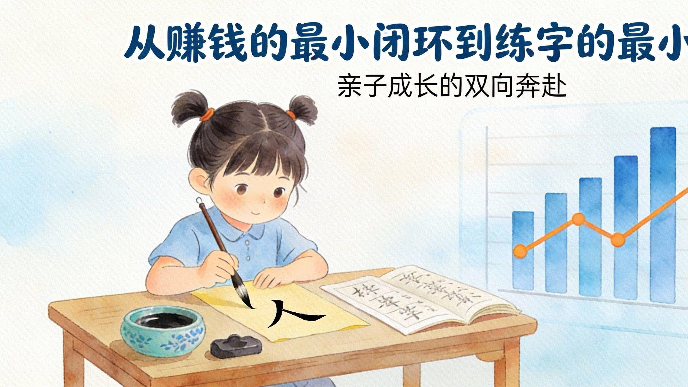从赚钱到练字：用"最小闭环"思维，让孩子告别三分钟热度
