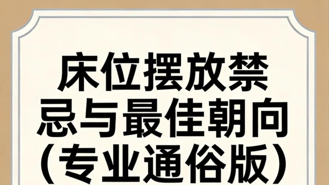 睡床位置的摆放有利于身体恢复