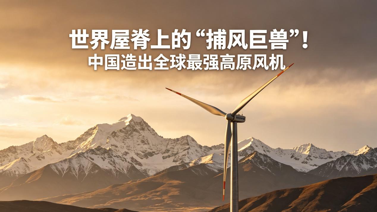 世界屋脊上的“捕风巨兽”！中国造出全球最强高原风机