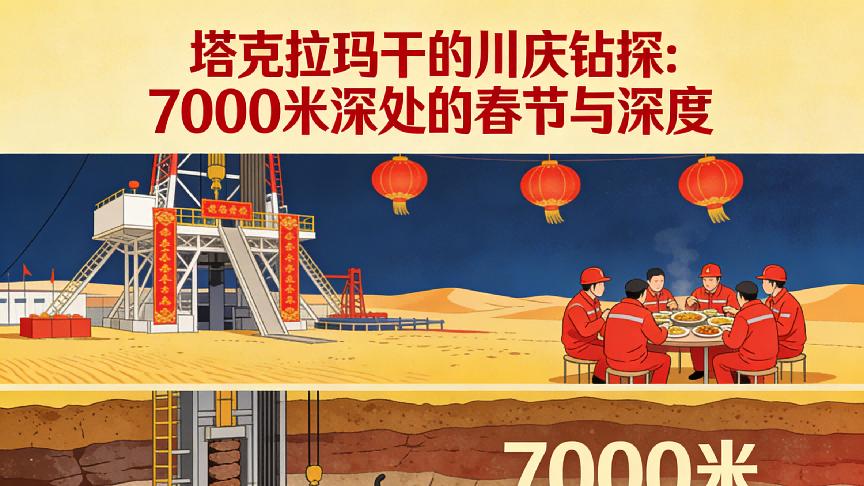 塔克拉玛干的川庆钻探：7000米深处的春节与中国深度