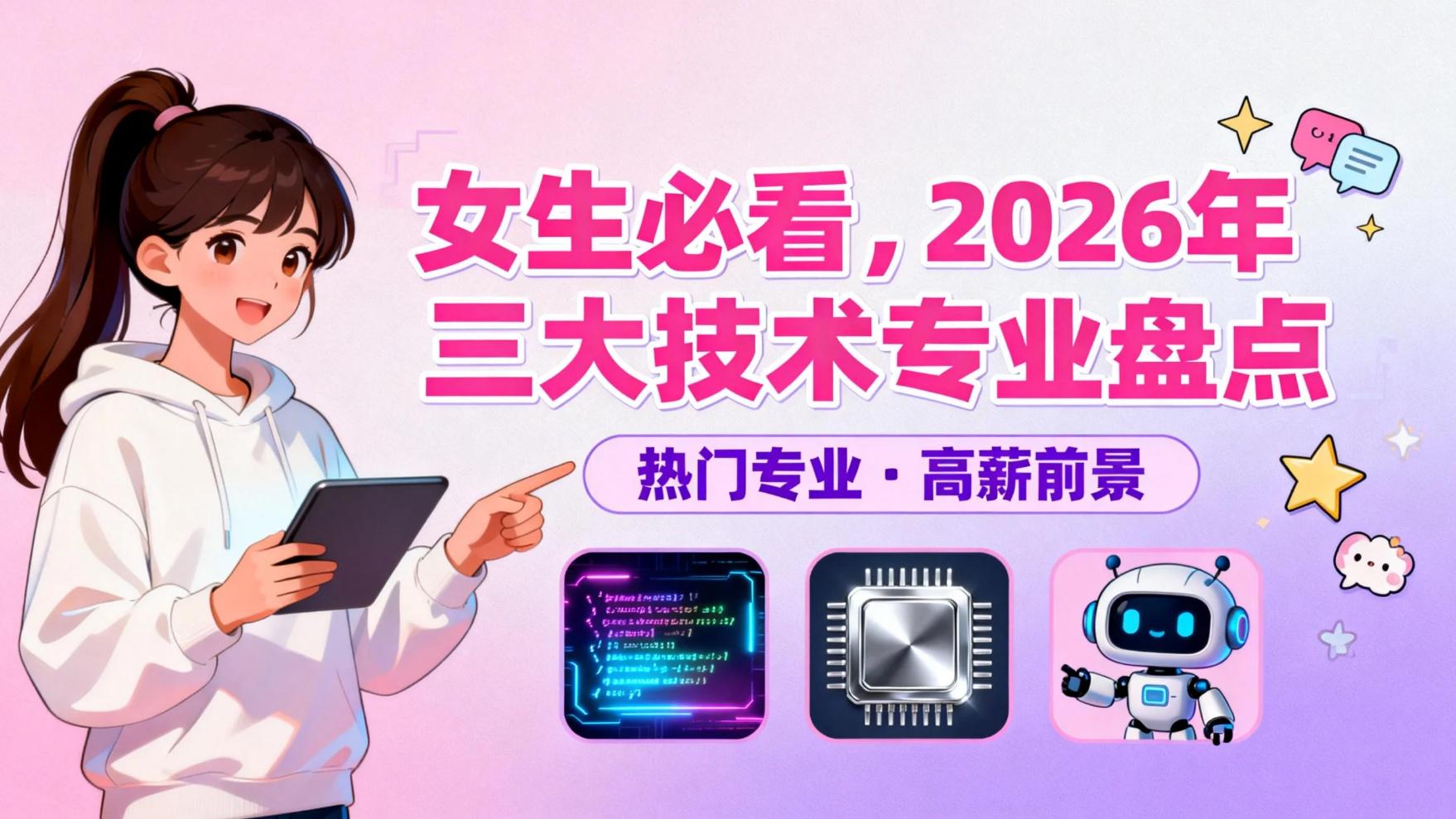 女生必看，2026年三大技术专业盘点（附高效入行指南）
