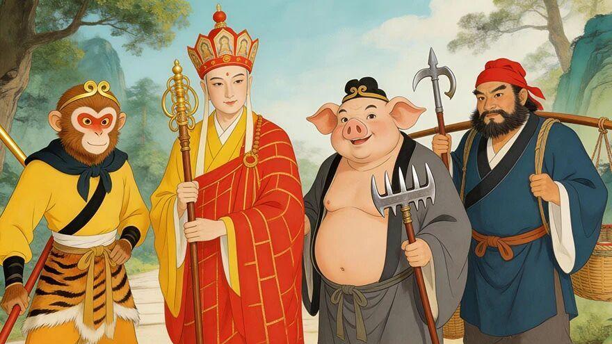 唐僧、孙悟空、猪八戒、沙僧的八字长什么样？