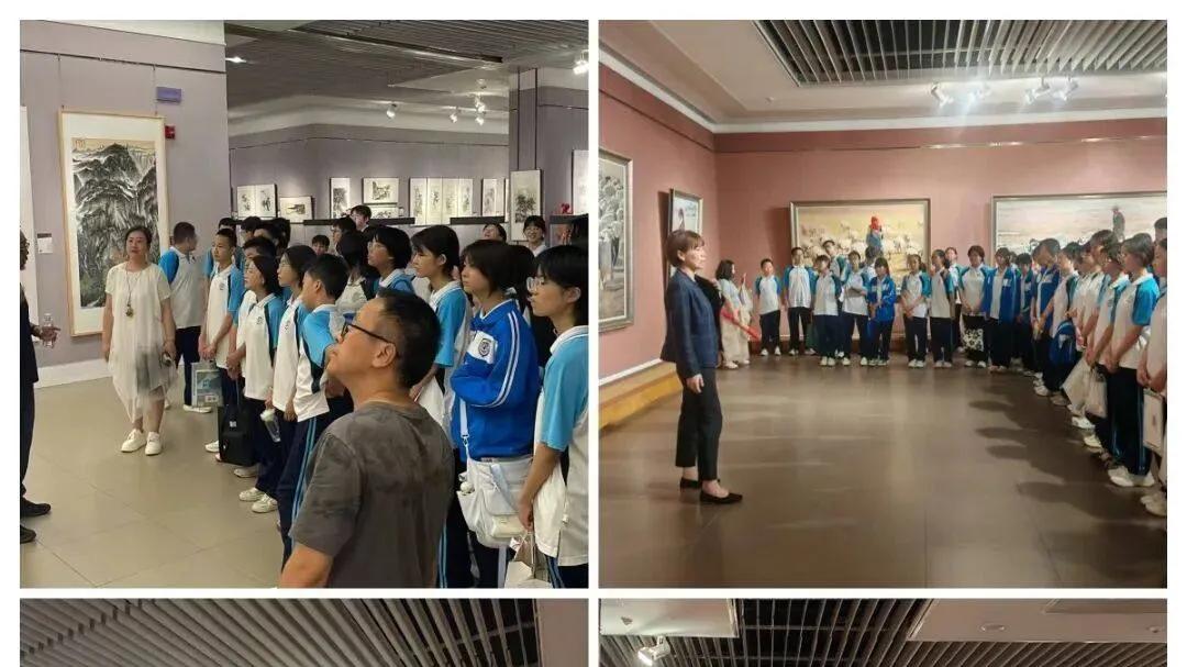 笔墨藏风骨，山河蕴初心——邯郸市第三中学初一年级开展“李琦书画展”研学实践活动