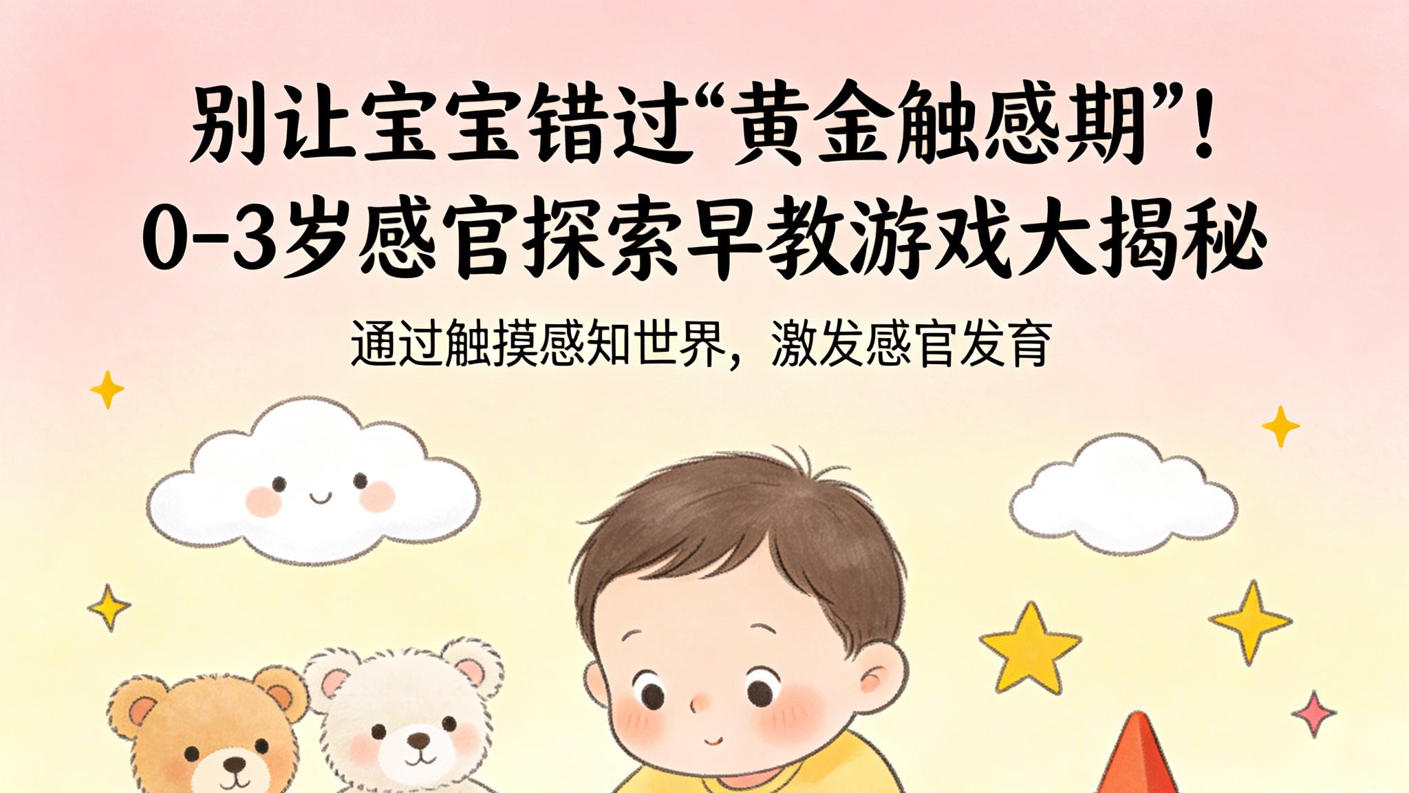 别让宝宝错过"黄金触感期"！0-3岁感官探索早教游戏大揭秘