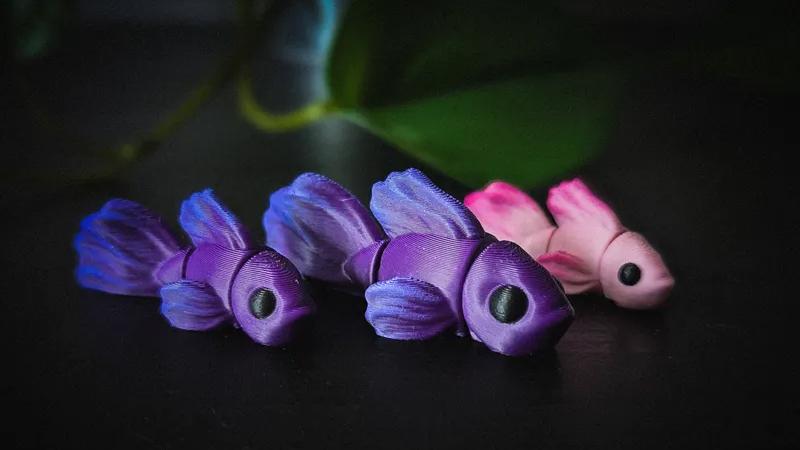 3D打印斗鱼手板模型-齐乐手板