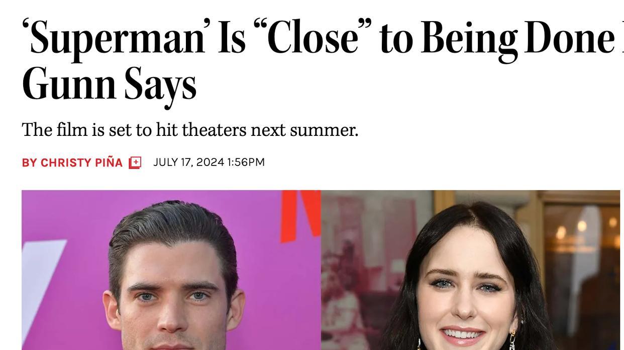 克里斯蒂分析《超人》的走向，扎斯拉夫的宣传策略令人担心