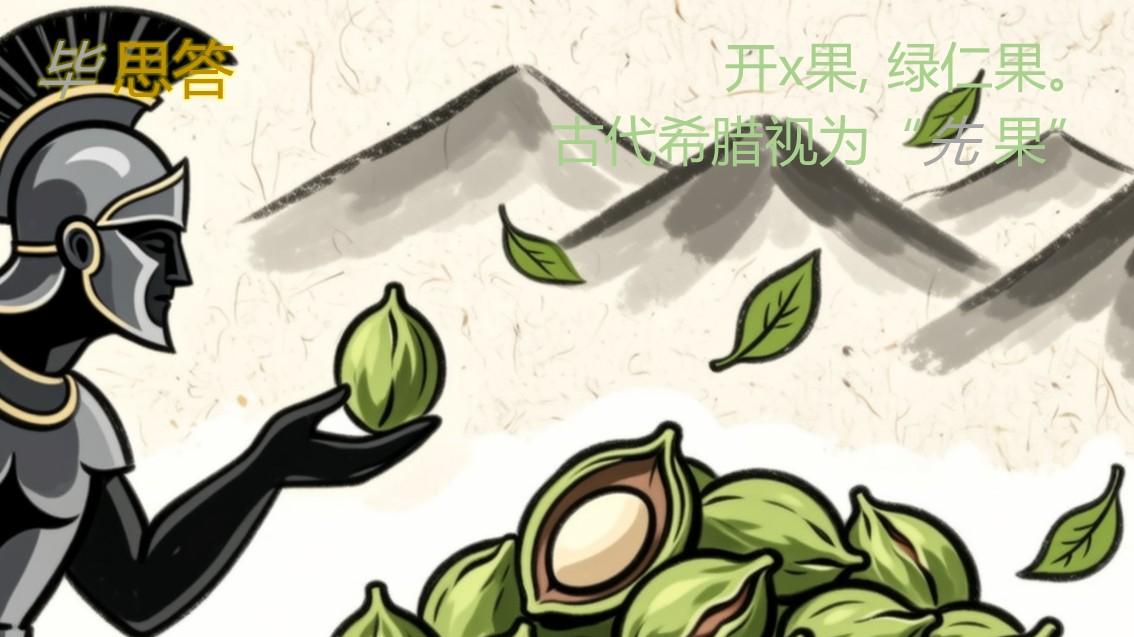 木竹子、杨摇子，甘剑子、海梧子《纲目》水墨画