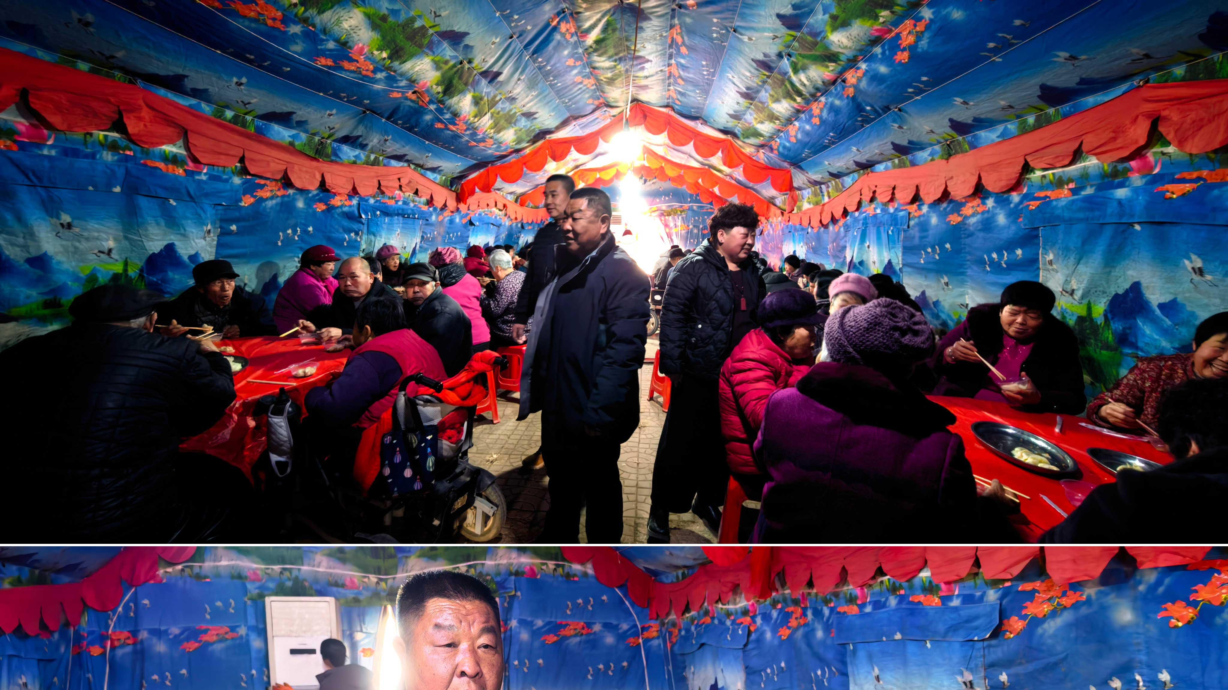 河北高碑店市陈辛庄村“腊八安康 敬老尊贤”饺子宴温情开席