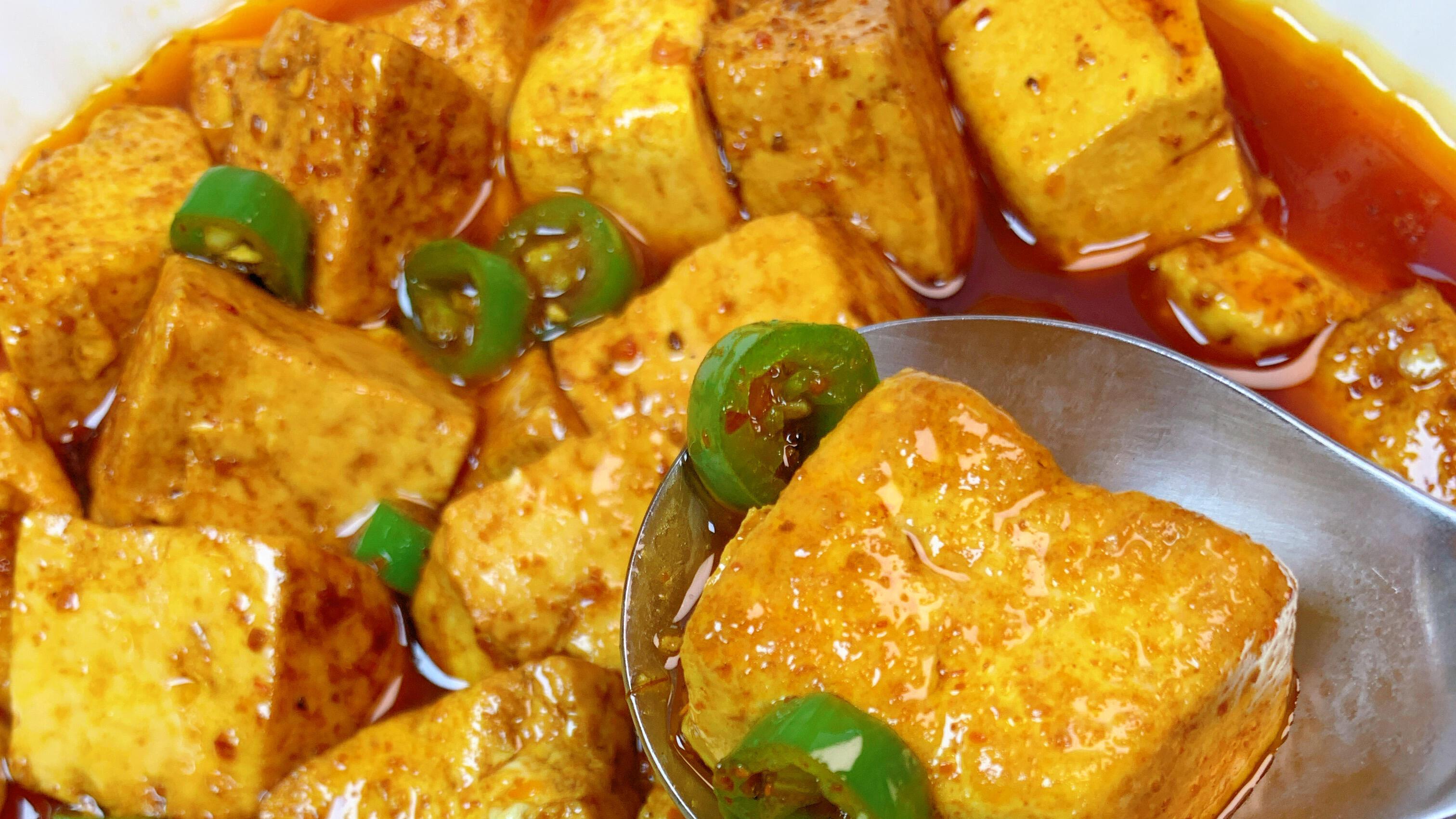 家常青椒豆腐：软嫩鲜香辣