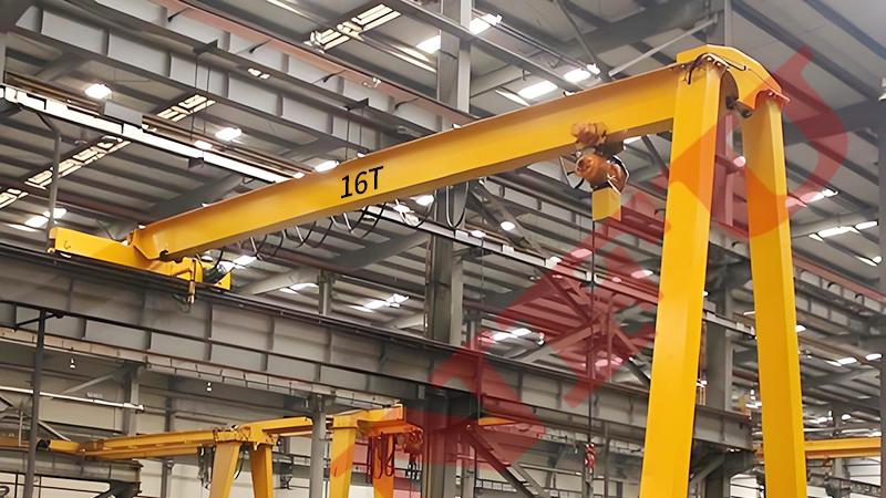 16吨半门式起重机选型攻略：结构特点及优势，轻松匹配您的场地需求