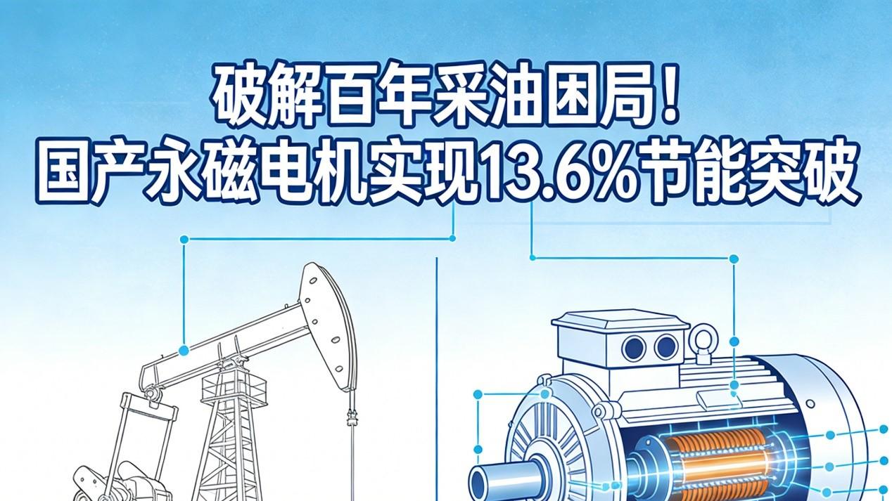 破解百年采油困局！国产永磁电机实现13.6%节能突破