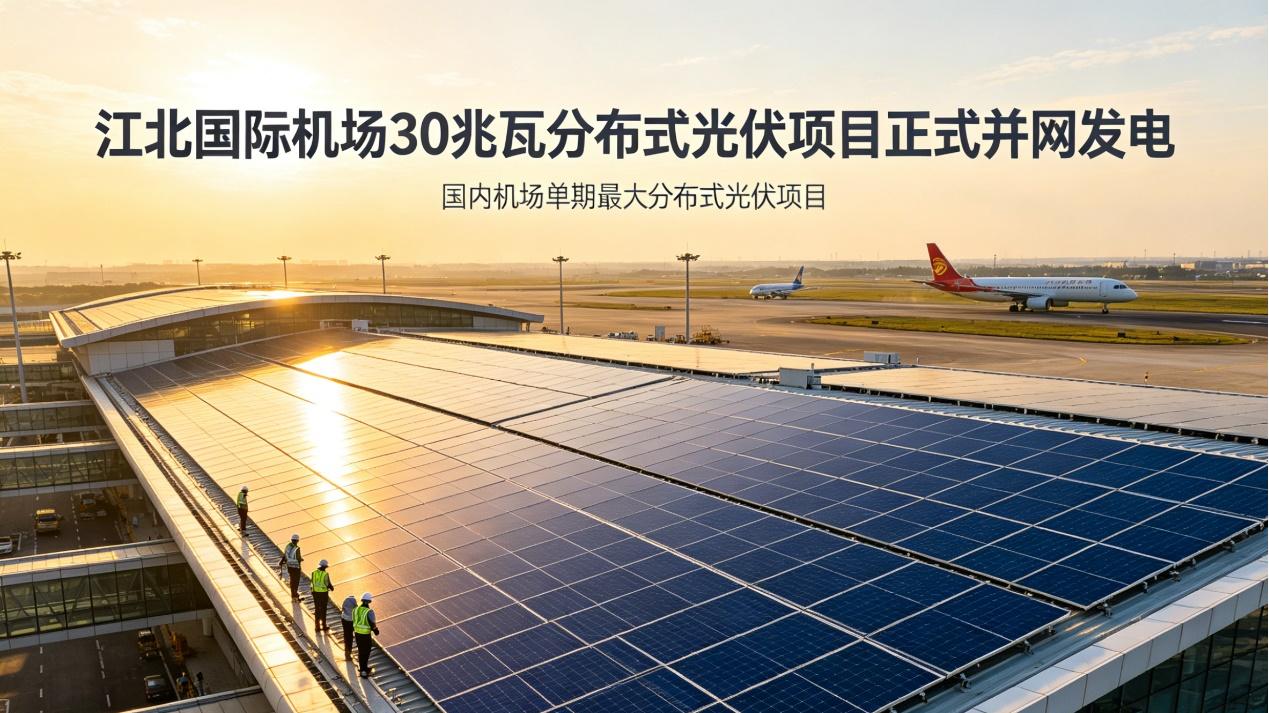 当机场装上“太阳翼”，国内最大机场光伏如何“顶格”发电？