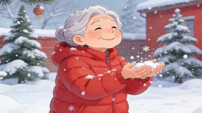 八十六岁奶奶的看雪梦终于圆满实现