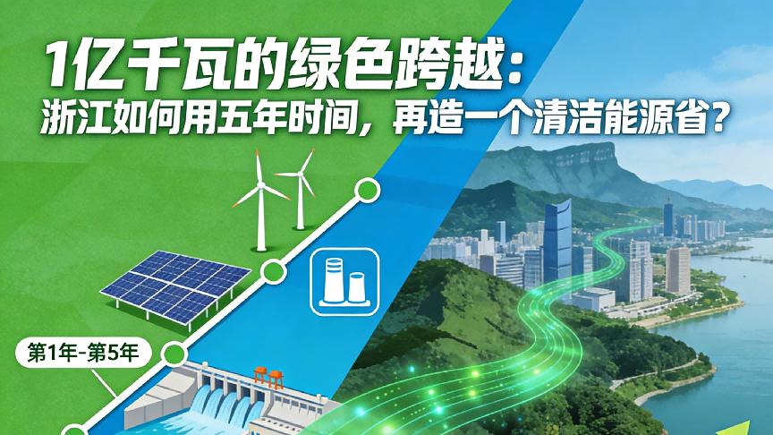 1亿千瓦的绿色跨越：浙江如何用五年时间，再造一个清洁能源省？