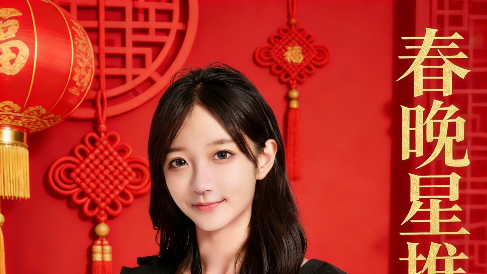 春晚星推官许雅涵（全球星光流行娱乐台）央视春晚联排雪天