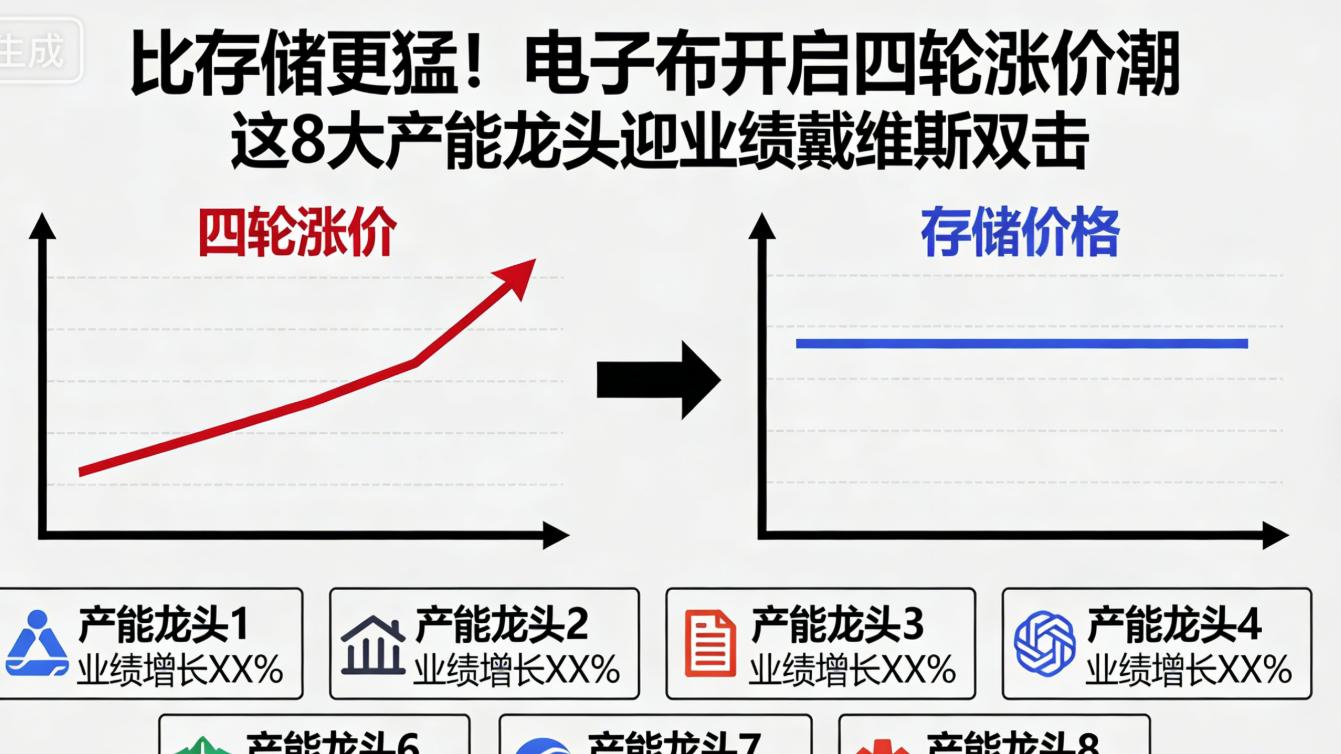 比存储更猛！电子布开启四轮涨价潮 8大产能龙头迎业绩戴维斯双击