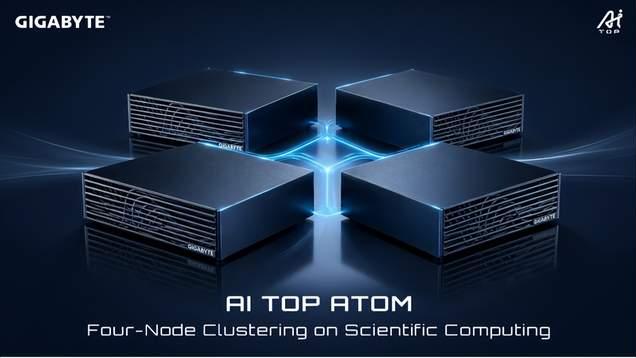 技嘉AI TOP ATOM四机集群突破单机桎梏 赋能地端AI科学运算