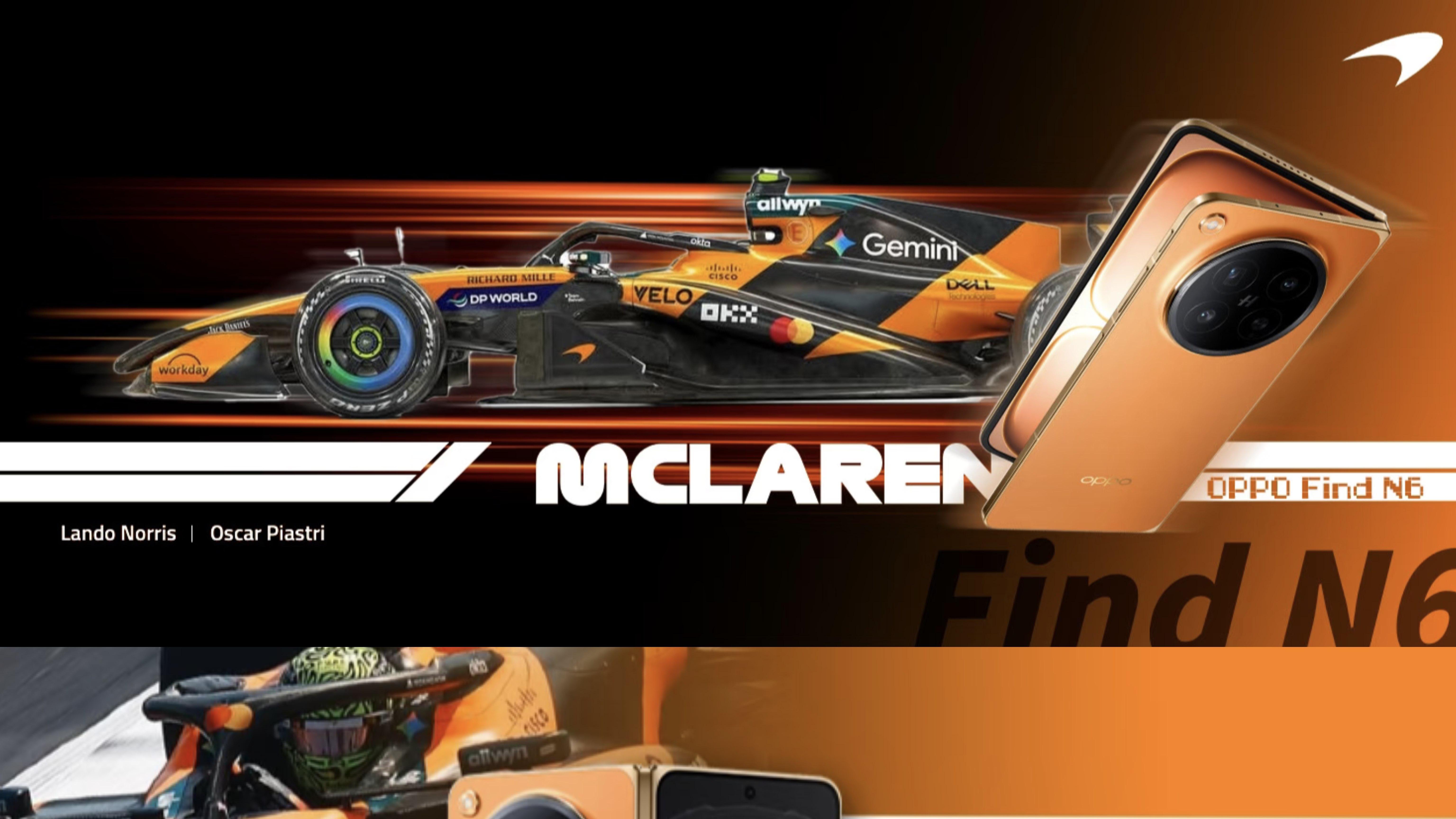 迈凯伦橙直接焊在手机上🏎️Find N6金橙色完美呼应赛道经典
