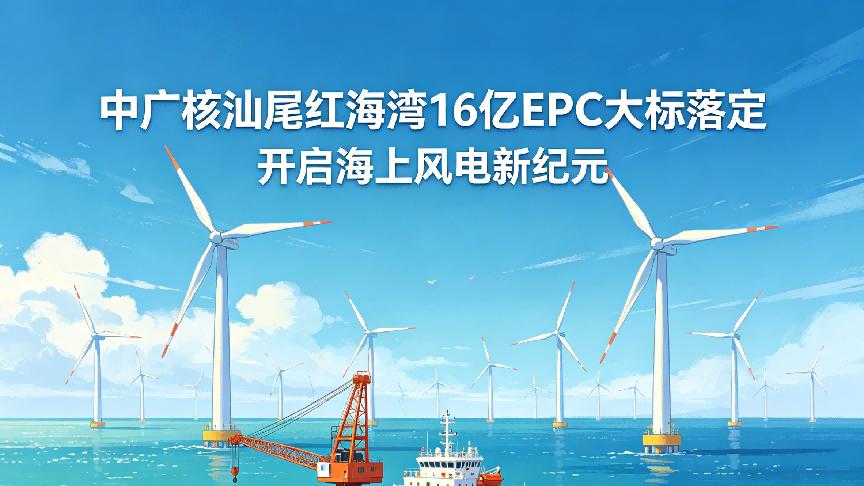 中广核汕尾红海湾16亿EPC大标落定，开启海上风电新纪元