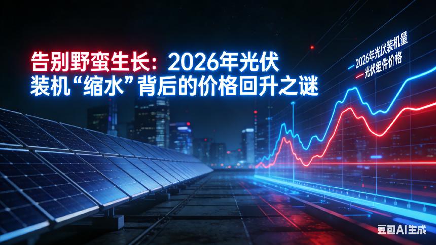 告别野蛮生长：2026年光伏装机“缩水”背后的价格回升之谜