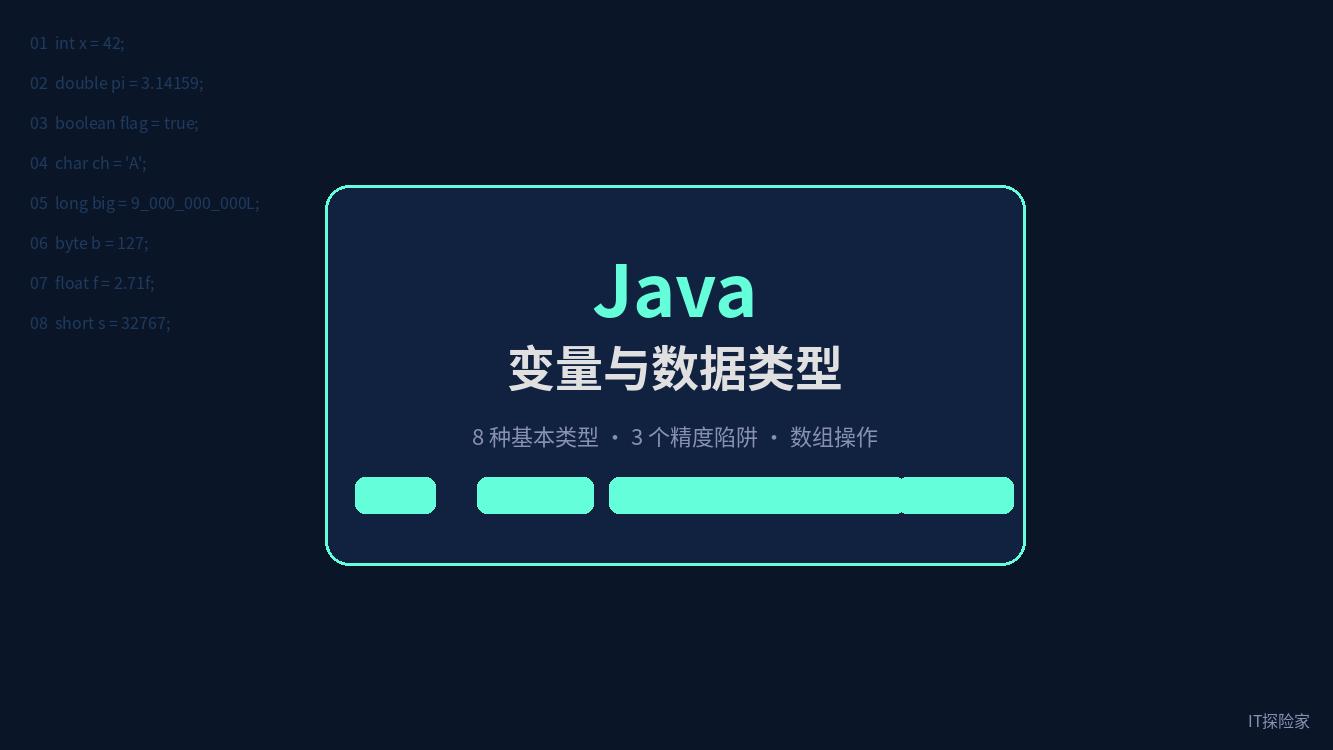 学Java三年才发现：0.1+0.2居然不等于0.3！8种数据类型的隐藏陷阱