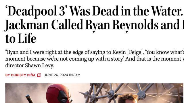 克里斯蒂觉得《金刚狼》缺乏团队属性，休杰克曼适合《新海王》