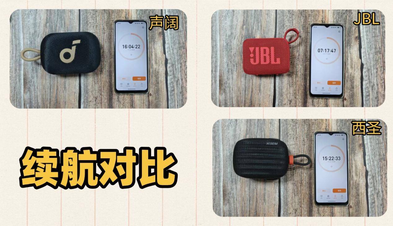 蓝牙音箱哪款好？西圣、JBL、声阔三款百元价位主流横评实测对比
