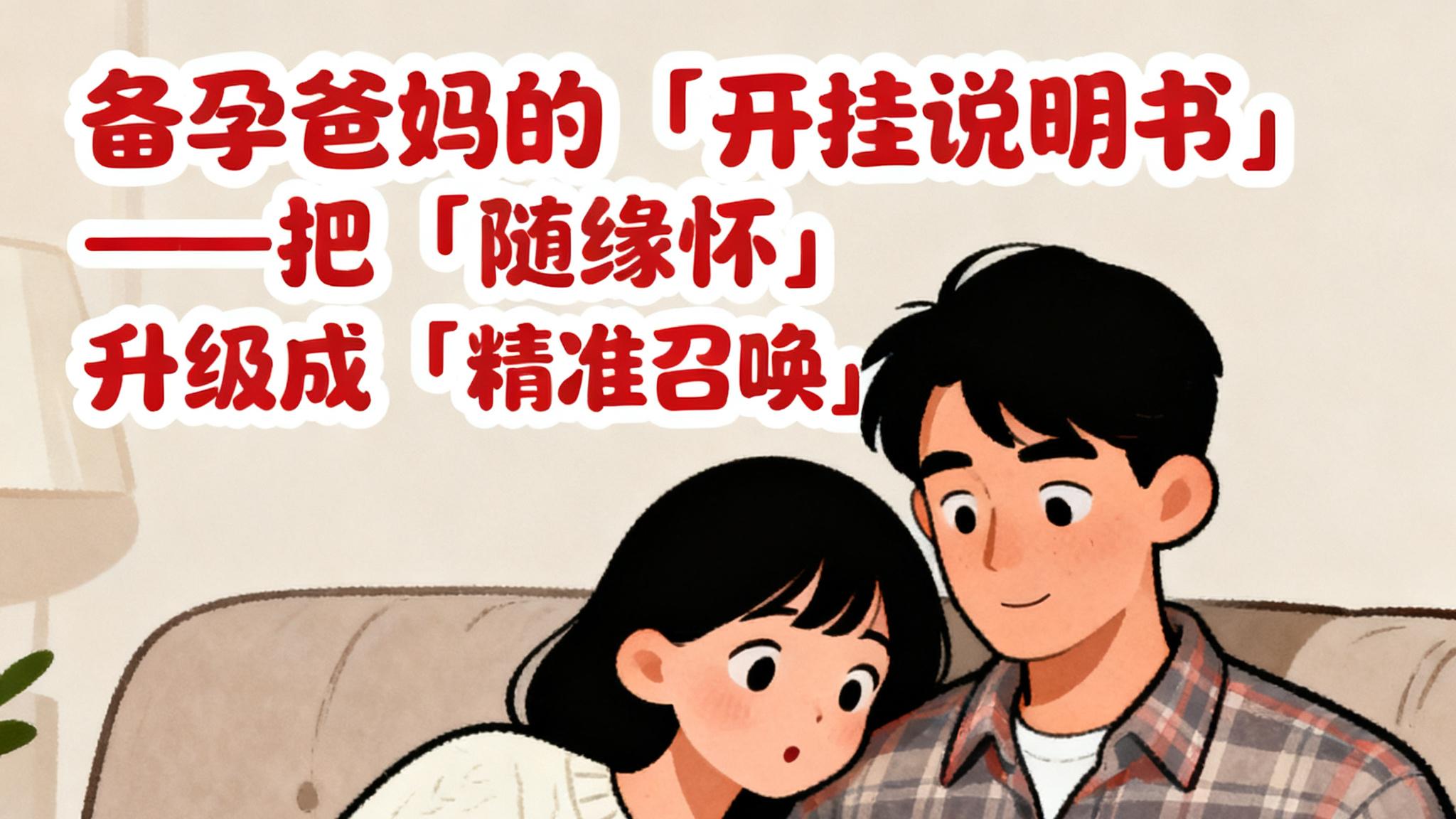 备孕爸妈的「开挂说明书」——把「随缘怀」升级成「精准召唤」