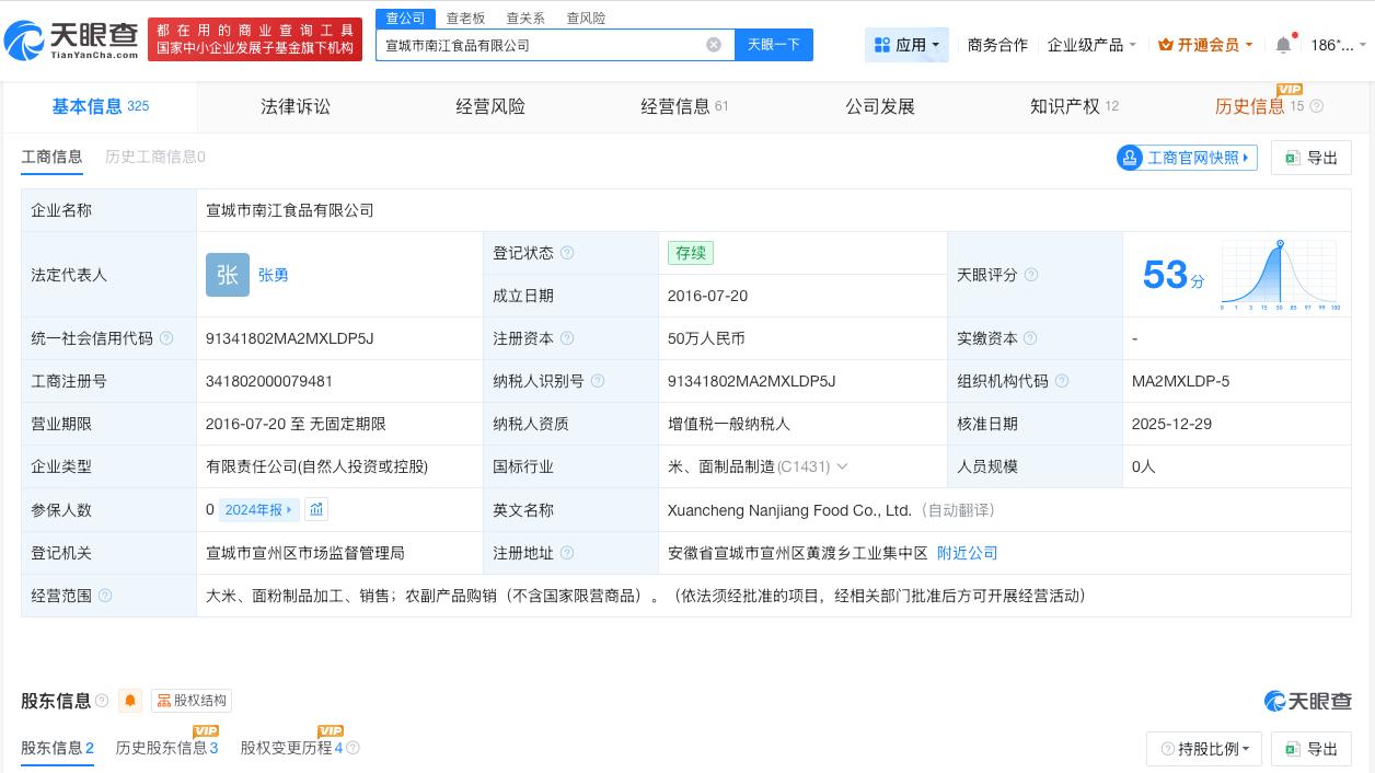 问题网红锅巴公司曾被多次责令整改